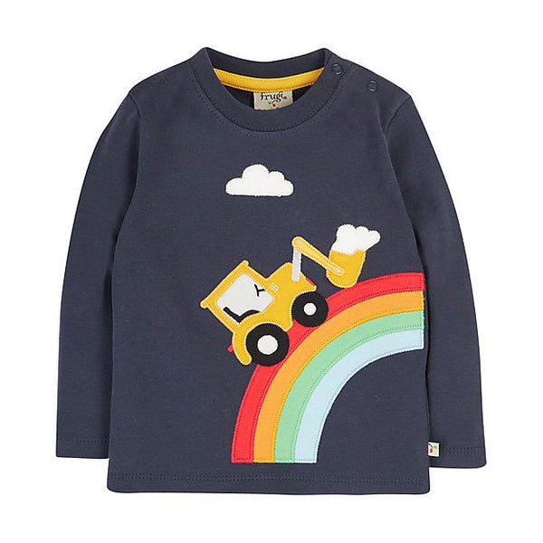 Maglia Arcobaleno e Ruspa Frugi Cotone bio – Angeli e canaglie